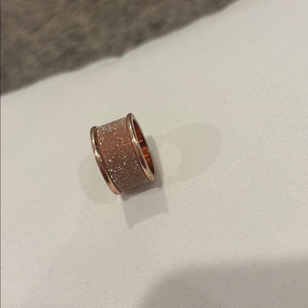 Rose Gold Glitter Ring